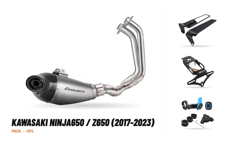 Full Exhaust Pack – Kawasaki Ninja650 / Z650 (2017-2023)