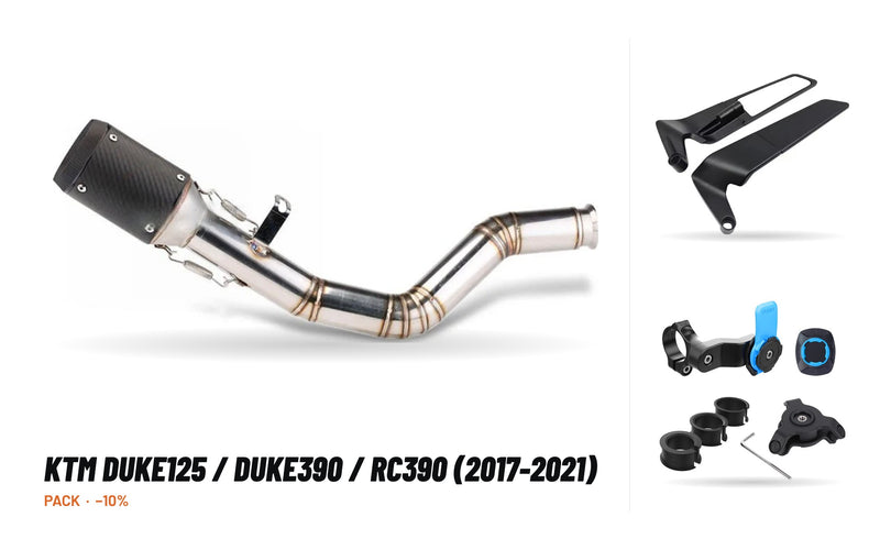 Full Exhaust Pack – KTM Duke125 / Duke390 / RC390 (2017-2021)