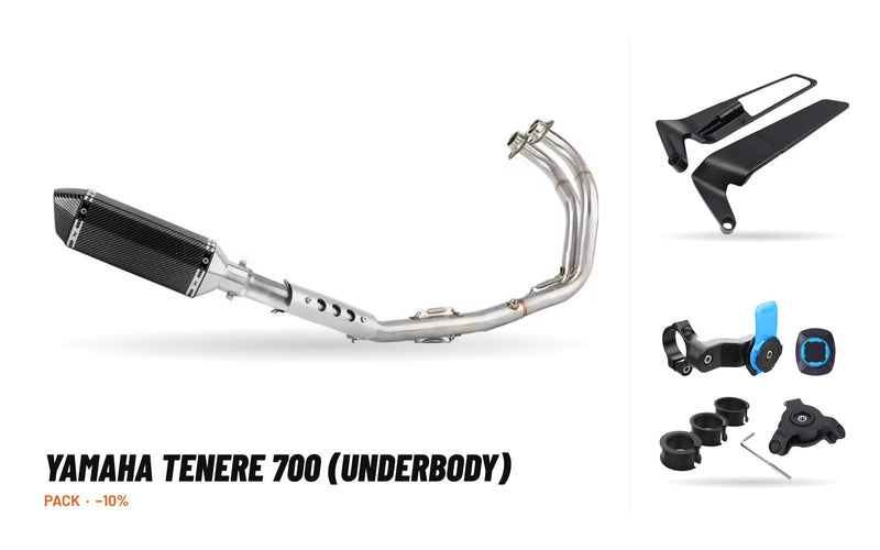Pack Escape Completo – Yamaha Tenere 700 (Underbody)