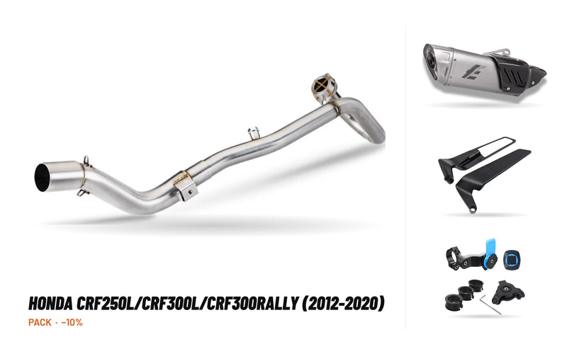 Manifolds + Exhaust Tip Pack – Honda CRF250L/CRF300L/CRF300Rally (2012-2020)