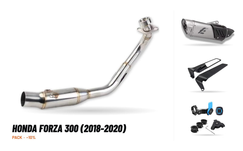 Manifolds + Exhaust Tip Pack – Honda Forza 300 (2018-2020)