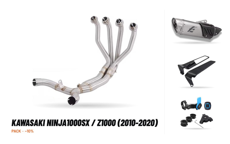 Manifolds + Exhaust Tip Pack – Kawasaki Ninja1000SX / Z1000 (2010-2020)