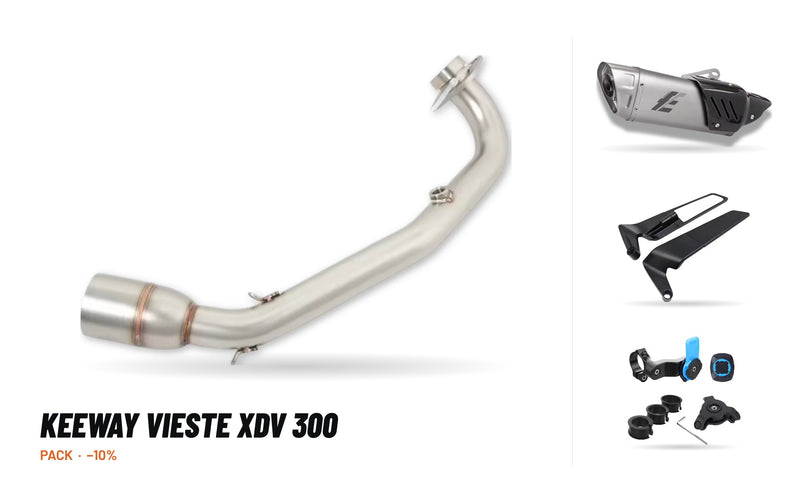Pack Coletores + Ponteira – Keeway Vieste XDV 300