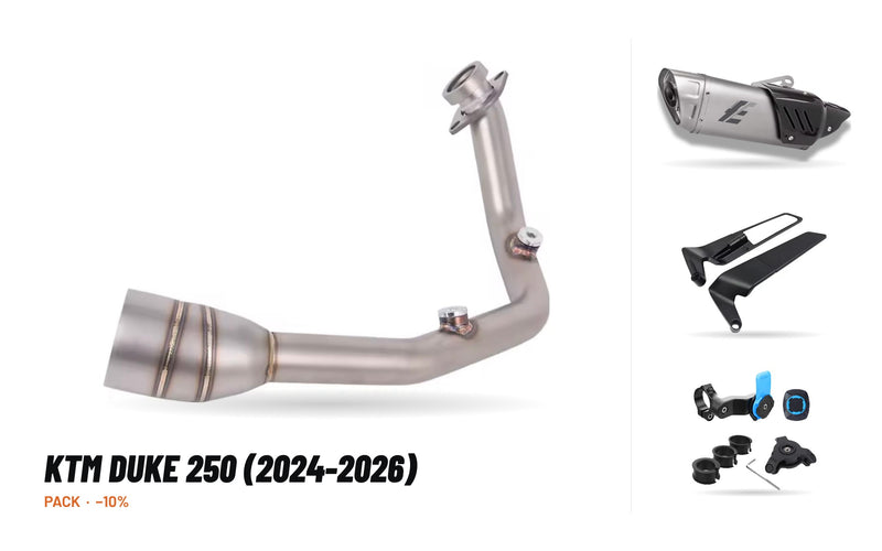 Manifolds + Exhaust Tip Pack – KTM Duke 250 (2024-2026)