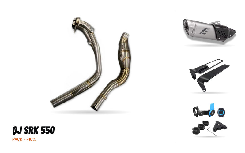 Manifolds + Exhaust Tip Pack – QJ SRK 550