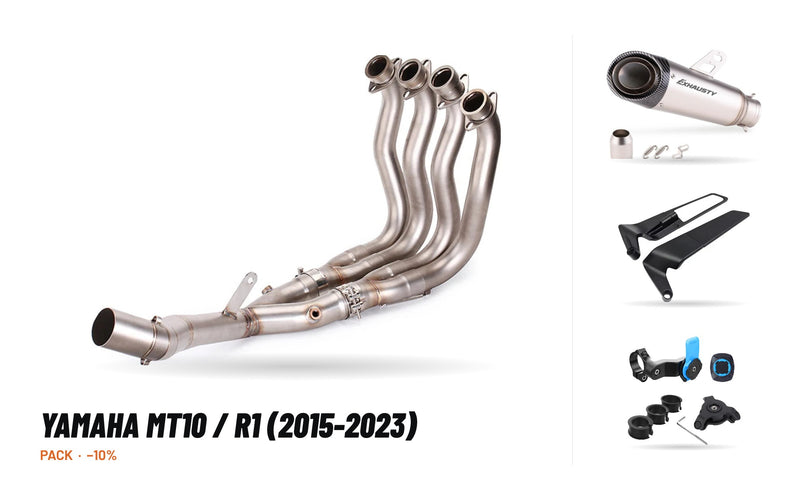 Pack Coletores + Ponteira – Yamaha MT10 / R1 (2015-2023)