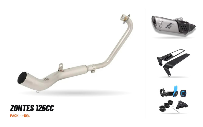 Manifolds + Exhaust Tip Pack – Zontes 125cc