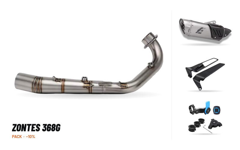 Manifolds + Exhaust Tip Pack – Zontes 368G