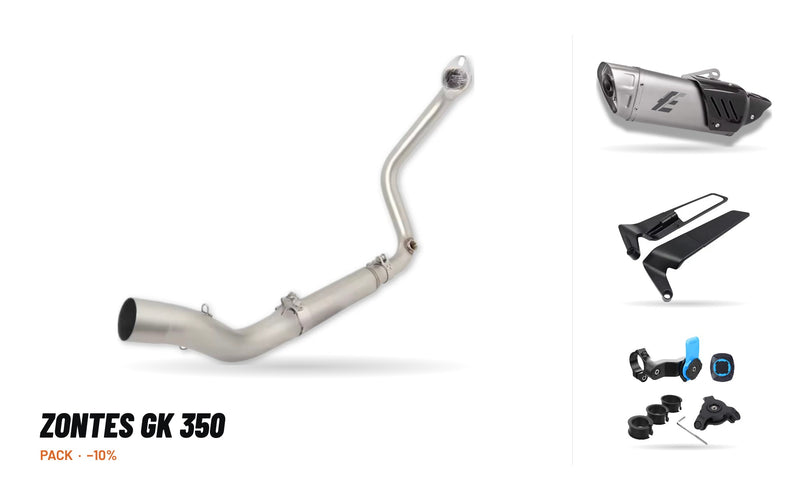 Manifolds + Exhaust Tip Pack – Zontes GK 350