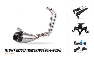 Pack Escape Completo – MT07/XSR700/Tracer700 (2014-2024)
