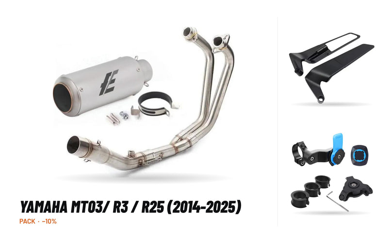 Pack Escape Completo – Yamaha MT03/ R3 / R25 (2014-2025)