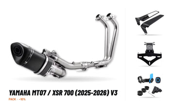 Pack Escape Completo – Yamaha MT07 / XSR 700 (2025-2026) V3
