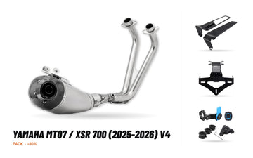 Pack Escape Completo – Yamaha MT07 / XSR 700 (2025-2026) V4