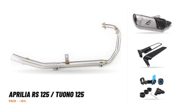 Manifolds + Exhaust Tip Pack – Aprilia RS 125 / Tuono 125