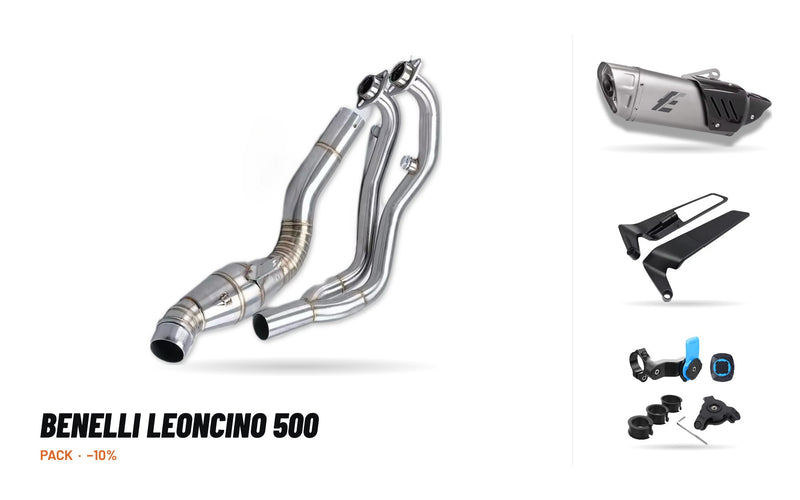 Pack Coletores + Ponteira – Benelli Leoncino 500