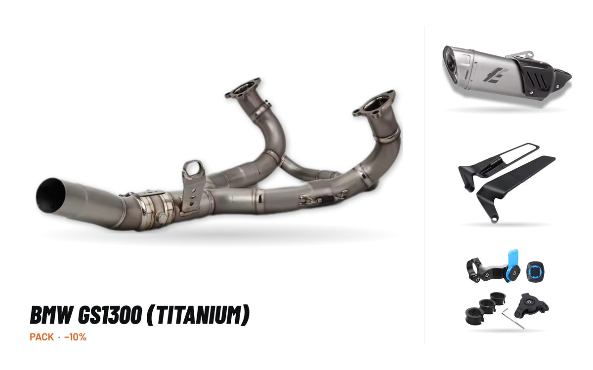 Kit Collettori + Silenziatore – BMW GS1300 (Titanio)