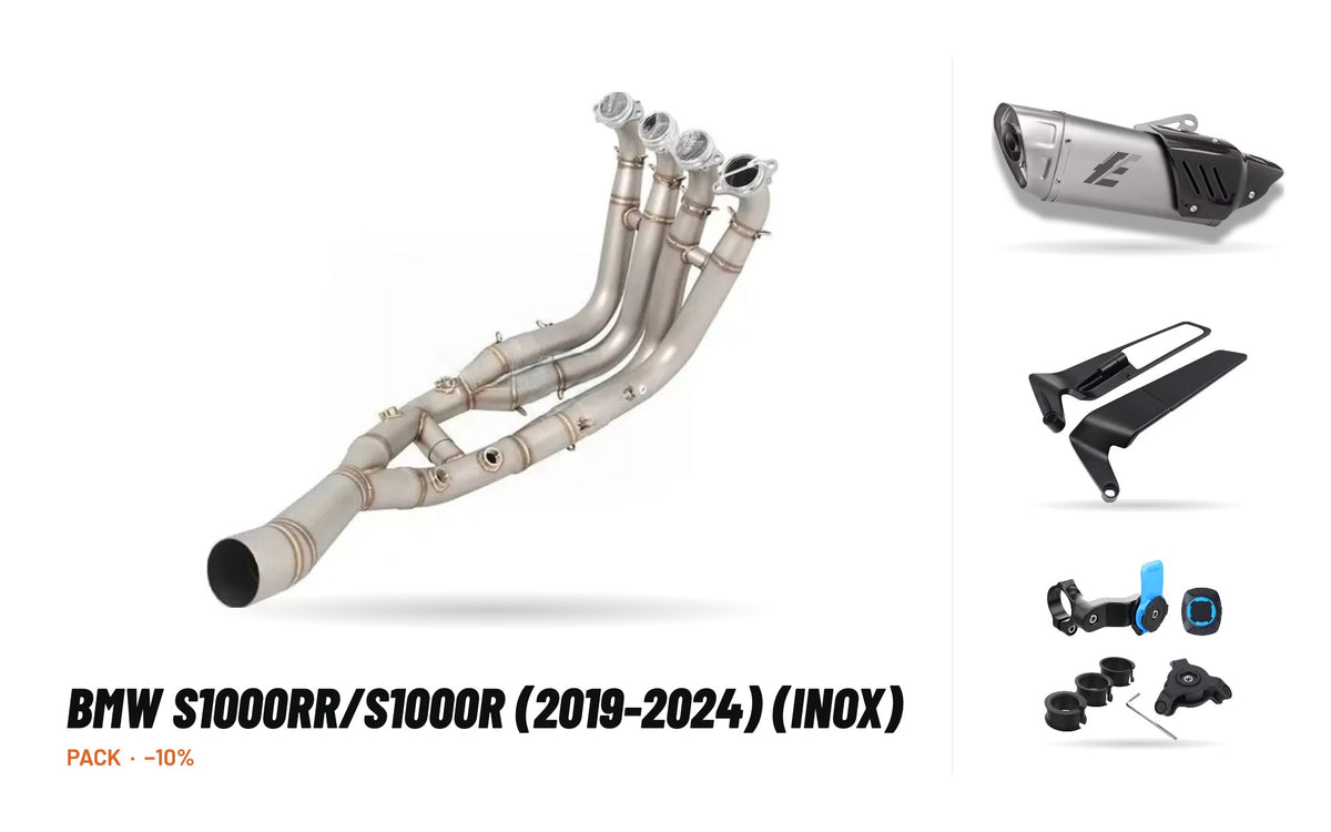 Manifolds + Exhaust Tip Pack – BMW S1000RR/S1000R (2019-2024) (Inox)
