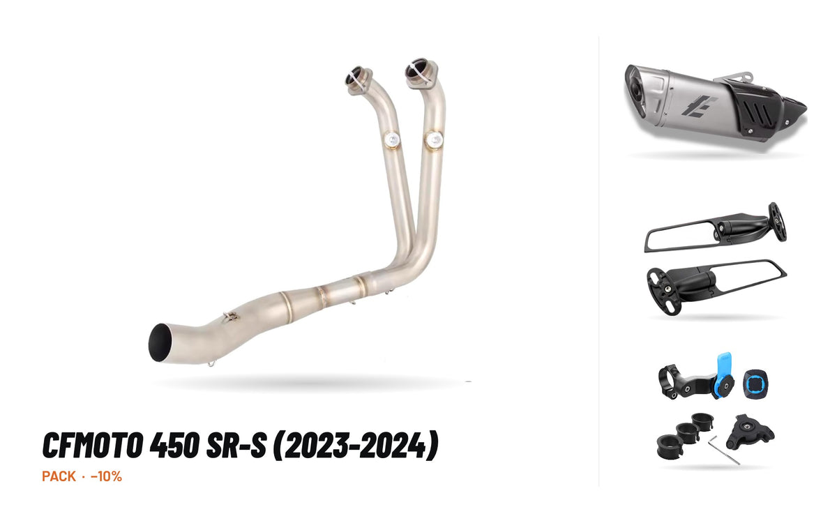Set Krümmer + Endschalldämpfer – CFMOTO 450 SR-S (2023-2024)