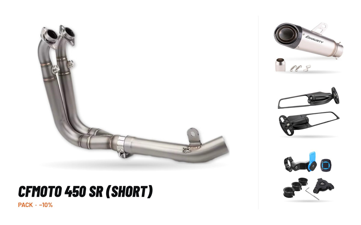 Kit Collettori + Silenziatore – CFMOTO 450 SR (Corto)