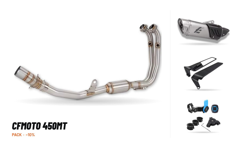 Manifolds + Exhaust Tip Pack – CFMOTO 450MT
