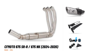 Pack Coletores + Ponteira – CFMOTO 675 SR-R / 675 NK (2024-2026)