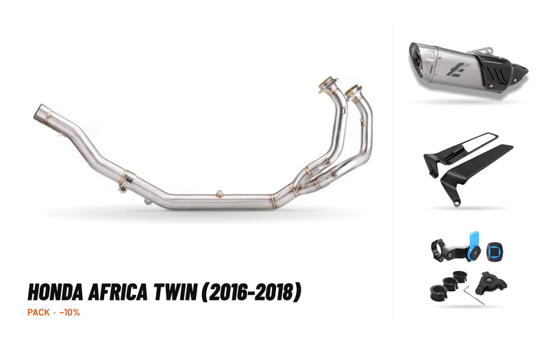 Manifolds + Exhaust Tip Pack – Honda Africa Twin (2016-2018)