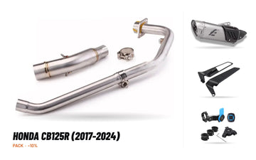 Pack Coletores + Ponteira – Honda CB125R (2017-2024)