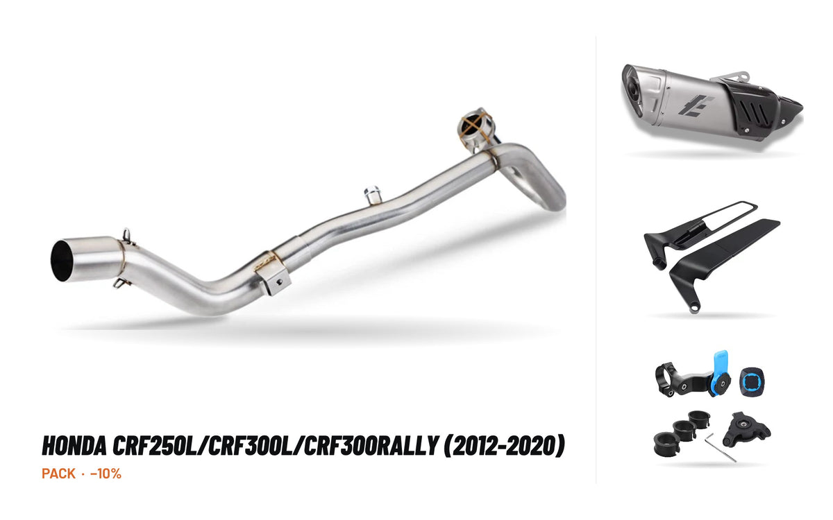 Pack Colectores + Silenciador – Honda CRF250L/CRF300L/CRF300Rally (2012-2020)