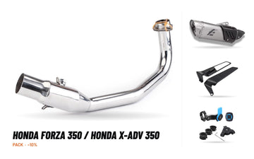 Manifolds + Exhaust Tip Pack – Honda Forza 350 / Honda X-ADV 350