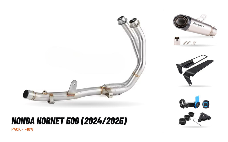 Manifolds + Exhaust Tip Pack – Honda Hornet 500 (2024/2025)