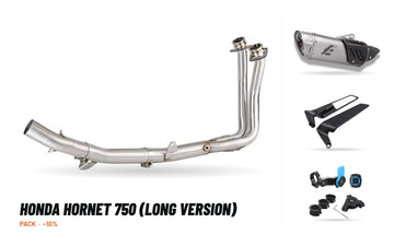 Pack Coletores + Ponteira – Honda Hornet 750 (Versão Longa)
