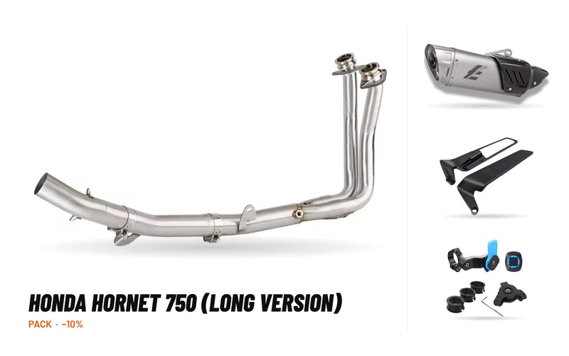 Manifolds + Exhaust Tip Pack – Honda Hornet 750 (long version)