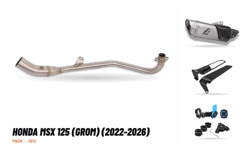 Manifolds + Exhaust Tip Pack – Honda MSX 125 (GROM) (2022-2026)