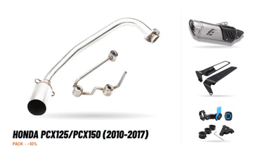 Pack Coletores + Ponteira – Honda PCX125/PCX150 (2010-2017)