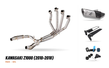 Manifolds + Exhaust Tip Pack – Kawasaki Z1000 (2010-2018)