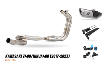 Pack Coletores + Ponteira – Kawasaki Z400/Ninja400 (2017-2023)