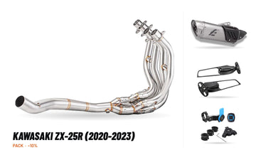 Manifolds + Exhaust Tip Pack – Kawasaki ZX-25R (2020-2023)