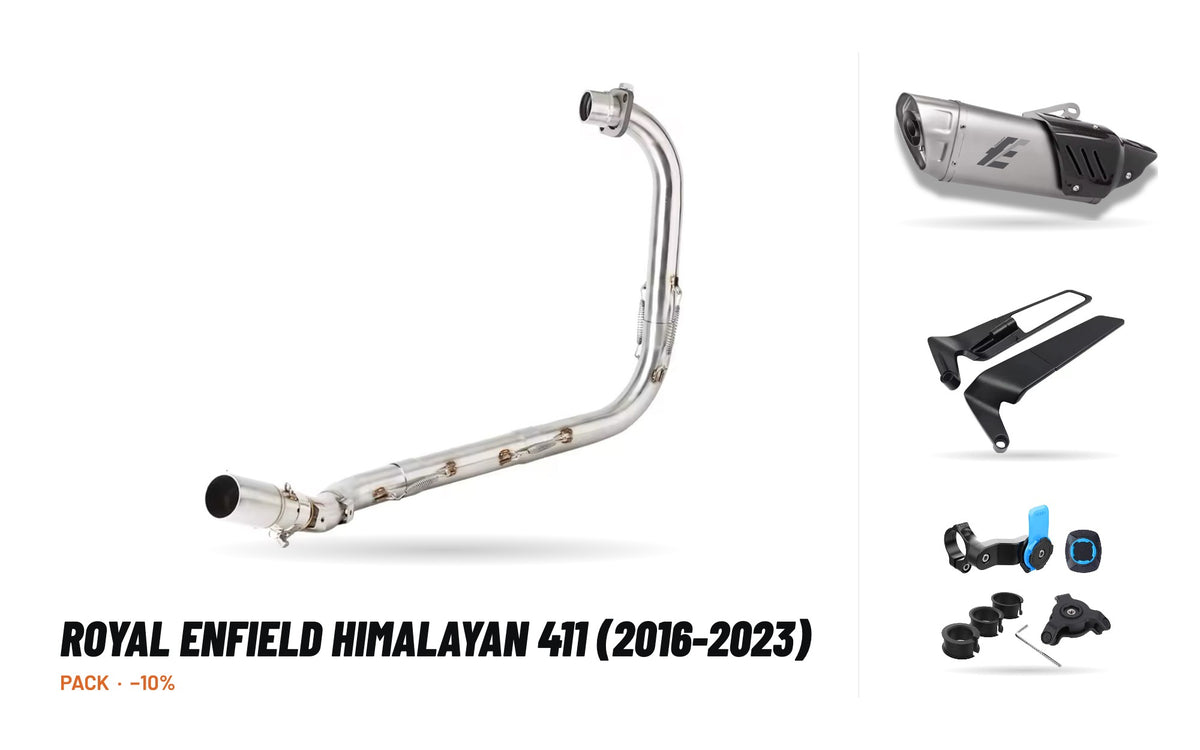Set Krümmer + Endschalldämpfer – Royal Enfield Himalayan 411 (2016-2023)