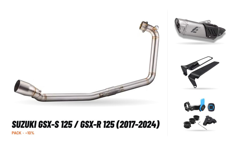 Pack Coletores + Ponteira – Suzuki GSX-S 125 / GSX-R 125 (2017-2024)