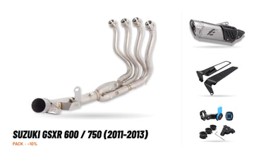 Manifolds + Exhaust Tip Pack – Suzuki GSXR 600 / 750 (2011-2013)