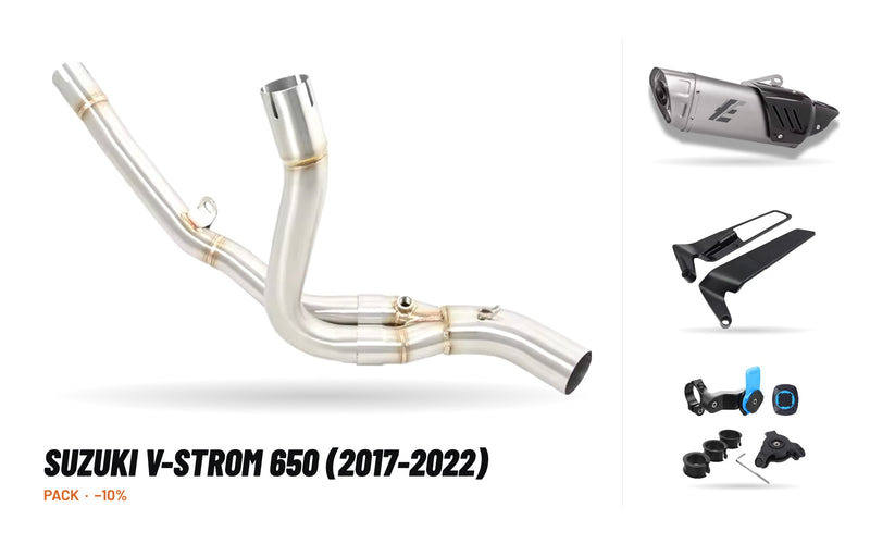 Pack Coletores + Ponteira – Suzuki V-Strom 650 (2017-2022)