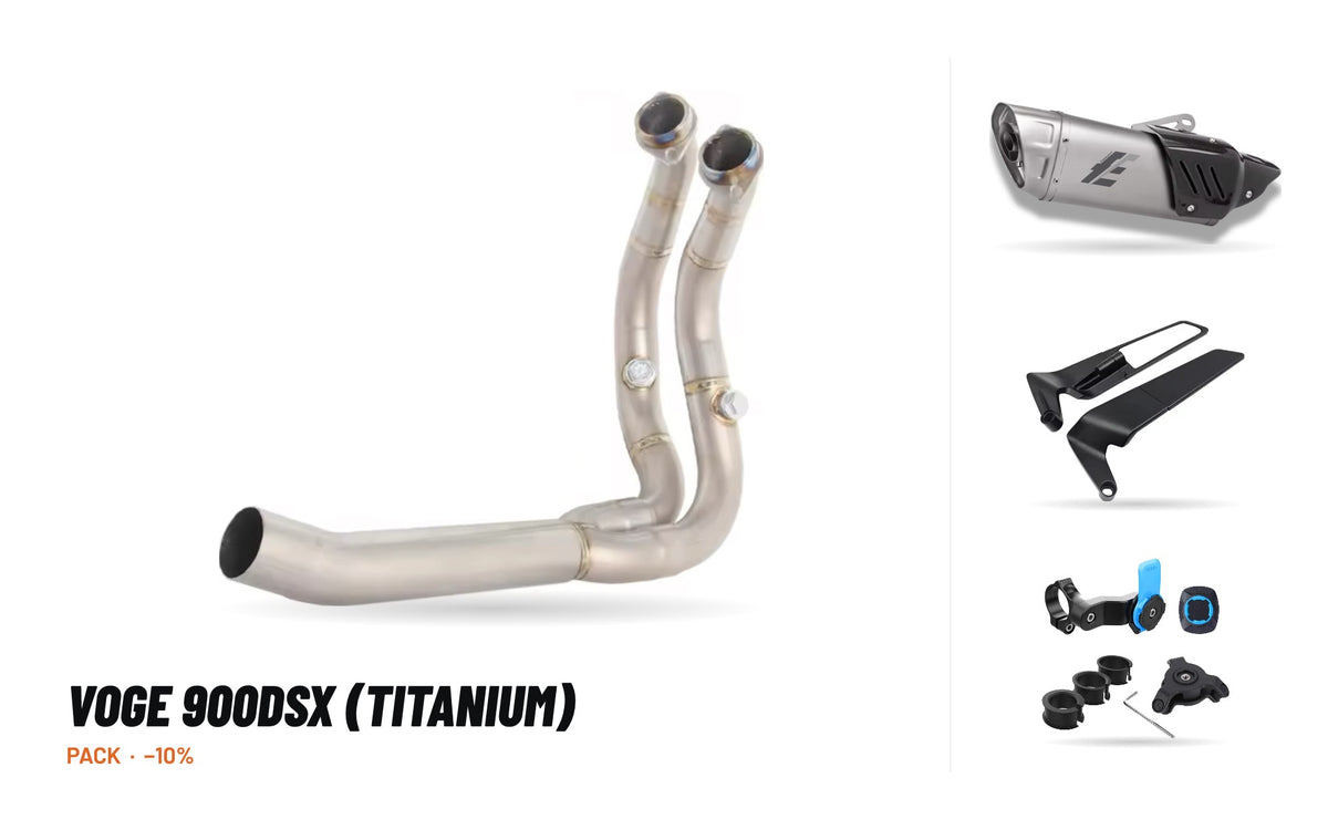 Kit Collettori + Silenziatore – Voge 900DSX (Titanio)