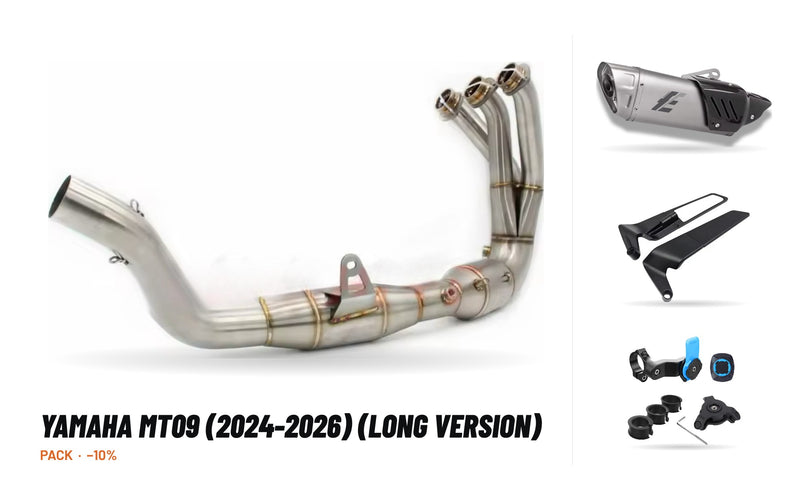 Pack Coletores + Ponteira – Yamaha MT09 (2024-2026) (Versão Longa)