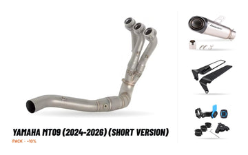 Pack Coletores + Ponteira – Yamaha MT09 (2024-2026) (Versão Curta)
