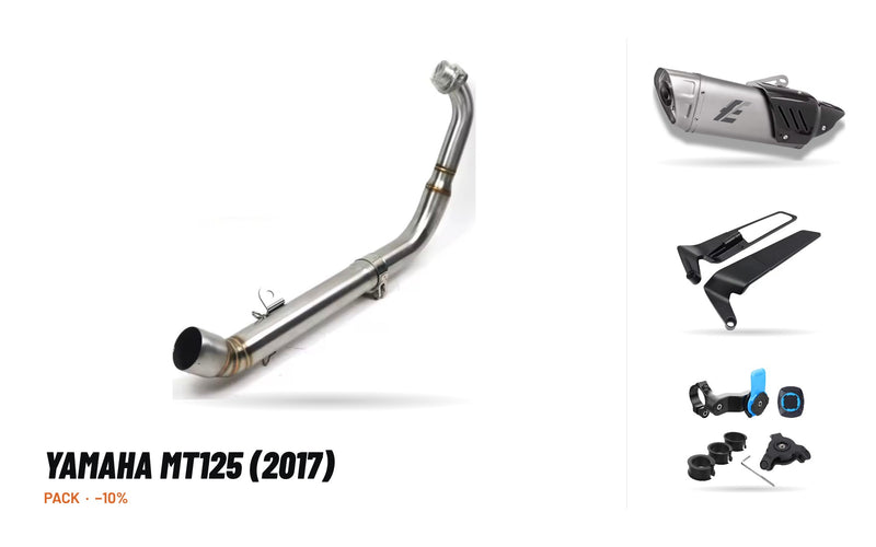 Pack Coletores + Ponteira – Yamaha MT125 (2017)