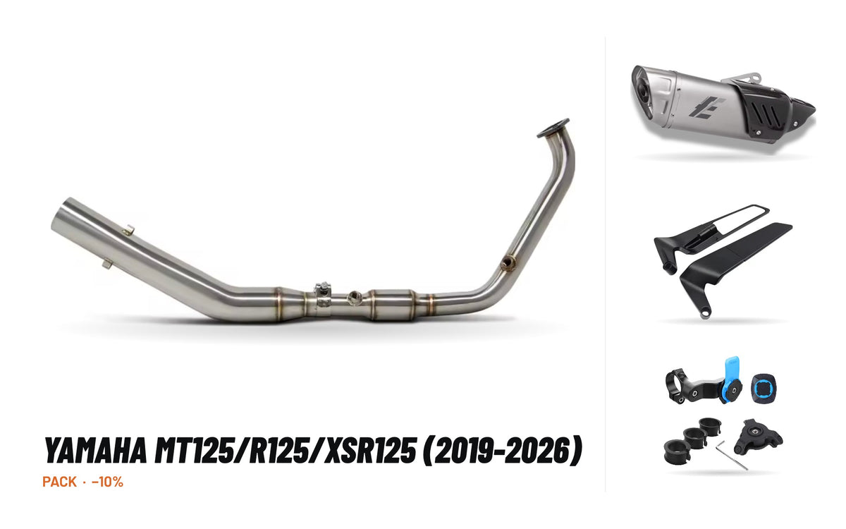 Pack Collecteurs + Silencieux – Yamaha MT125/R125/XSR125 (2019-2026)