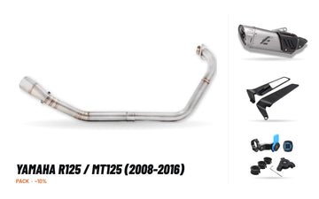 Pack Coletores + Ponteira – Yamaha R125 / MT125 (2008-2016)