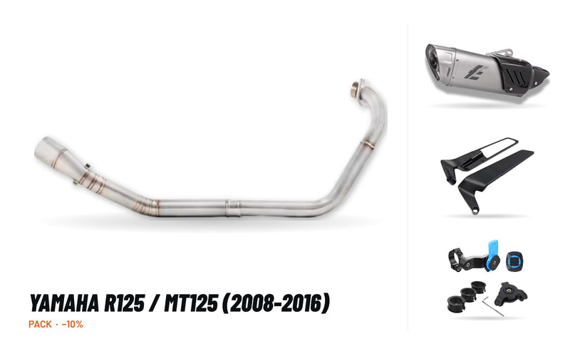 Pack Coletores + Ponteira – Yamaha R125 / MT125 (2008-2016)
