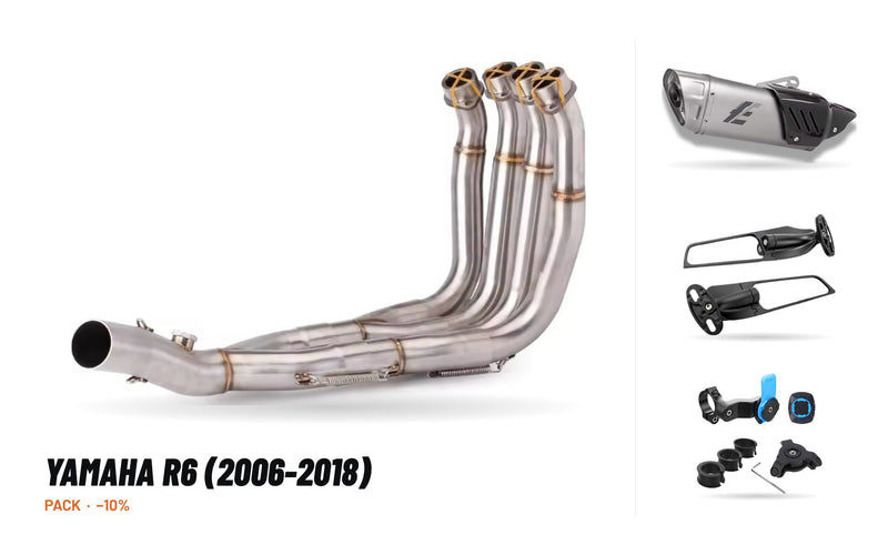 Pack Coletores + Ponteira – Yamaha R6 (2006-2018)
