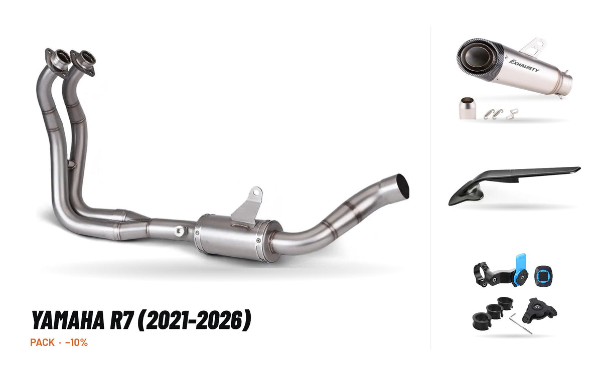 Pack Collecteurs + Silencieux – Yamaha R7 (2021-2026)
